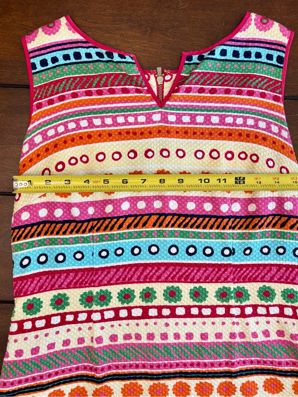 Talbots Multicolor Striped Sleeveless Midi Dress! Super cute and comfy! Size 8. - Picture 9 of 9